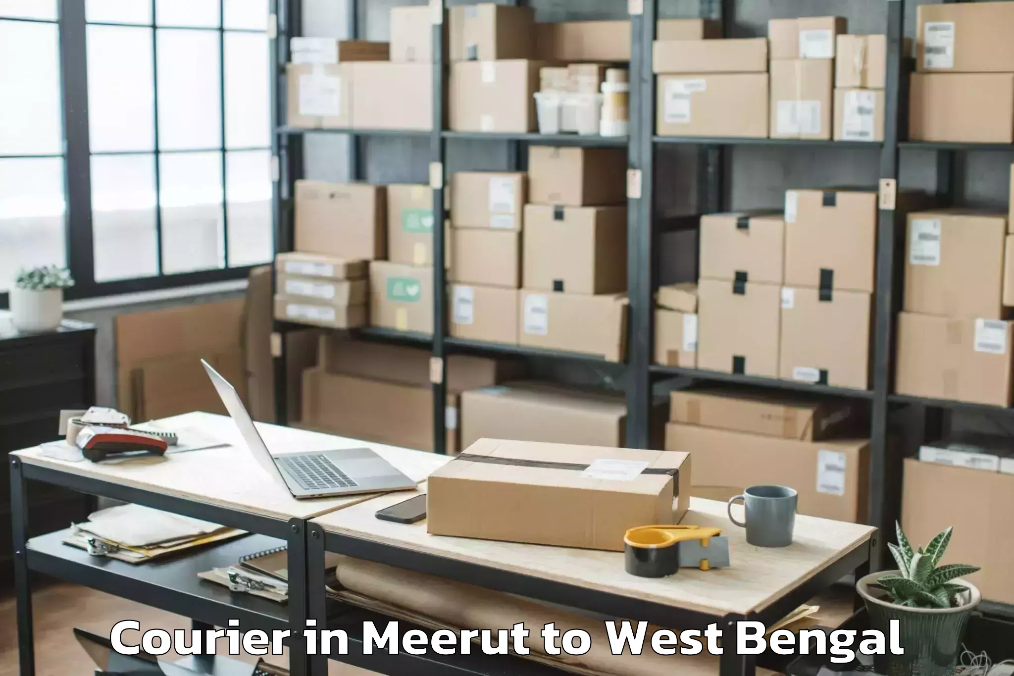 Trusted Meerut to Sitalkuchi Courier